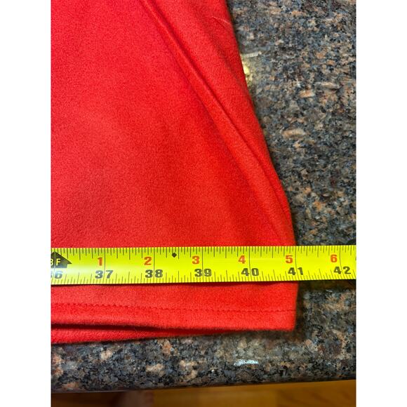 Red Zip Up Jacket Faux Fur Trim on Hood Size 2XL Runs Big NWOT - Picture 5 of 9